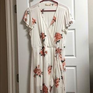 High-low floral dress